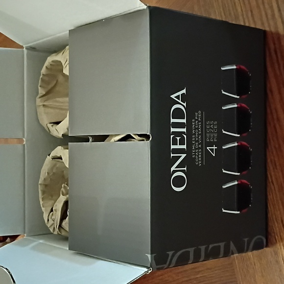 Oneida Clear Stemless Wine Glass Set - Picture 4 of 7